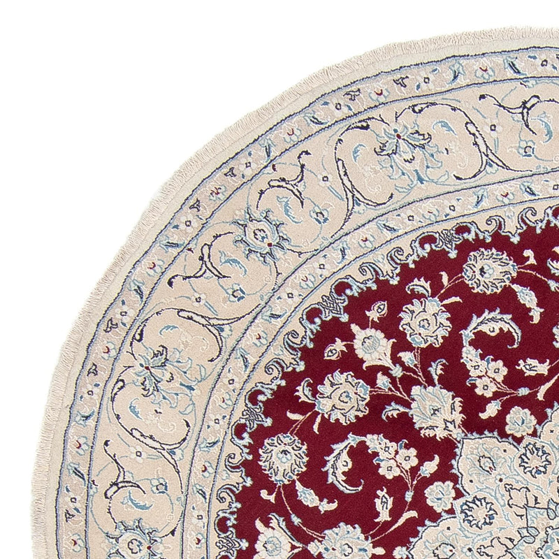 Perser Rug - Nain round  - 250 x 250 cm - dark red
