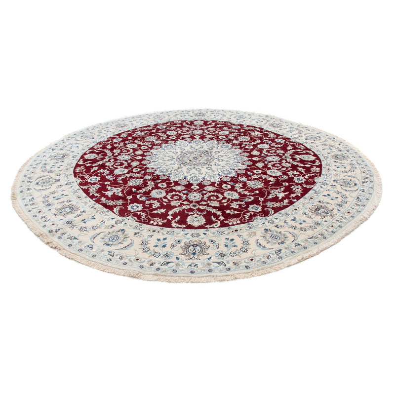 Perser Rug - Nain round  - 300 x 300 cm - dark red