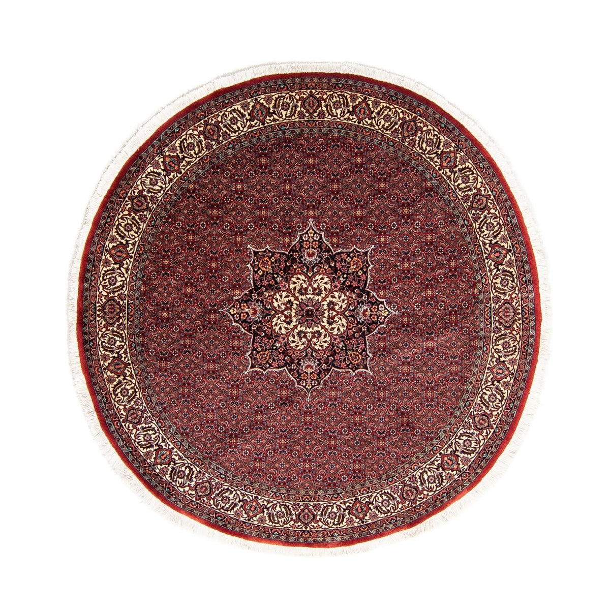 Perser Rug - Bidjar round  - 205 x 205 cm - dark red