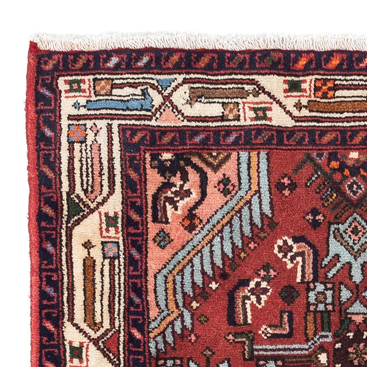 Perser Rug - Nomadic - 125 x 80 cm - dark red