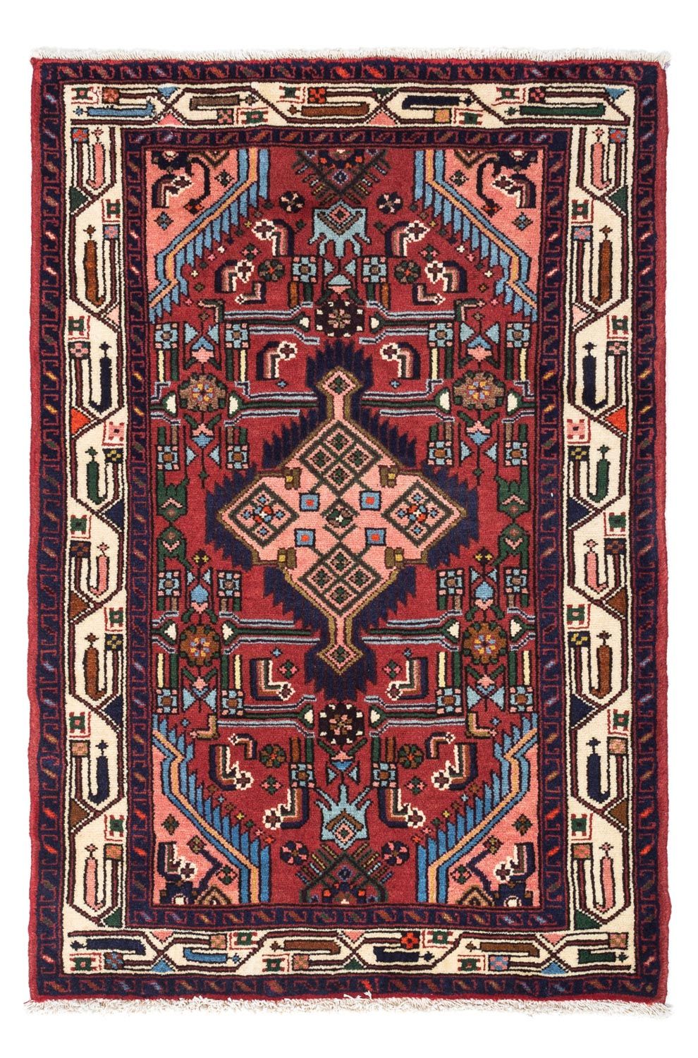 Perser Rug - Nomadic - 125 x 80 cm - dark red