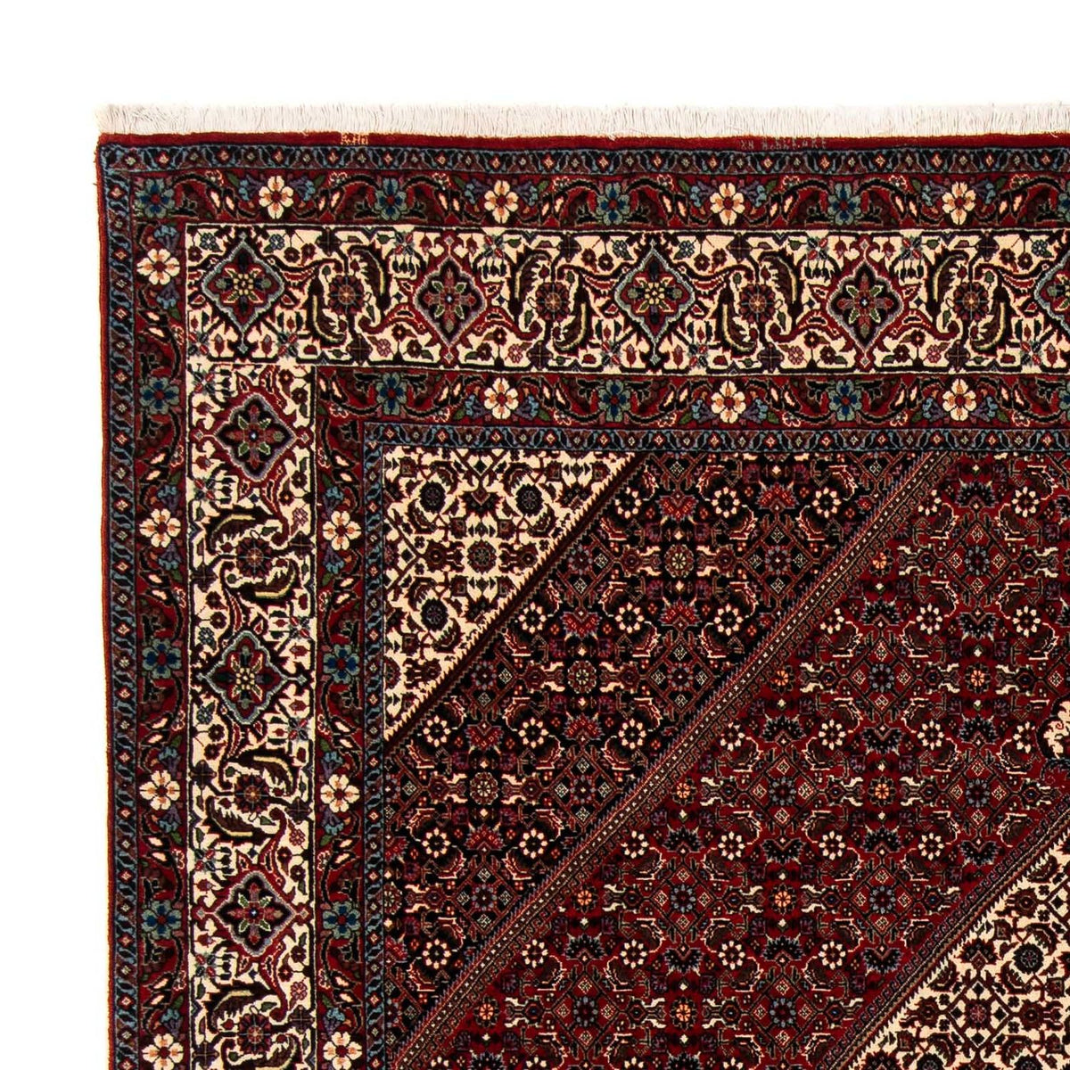 Perser Rug - Bidjar - 251 x 203 cm - dark red