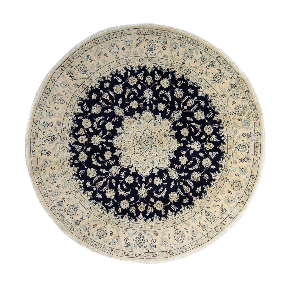 Perser Rug - Nain round  - 300 x 300 cm - dark blue