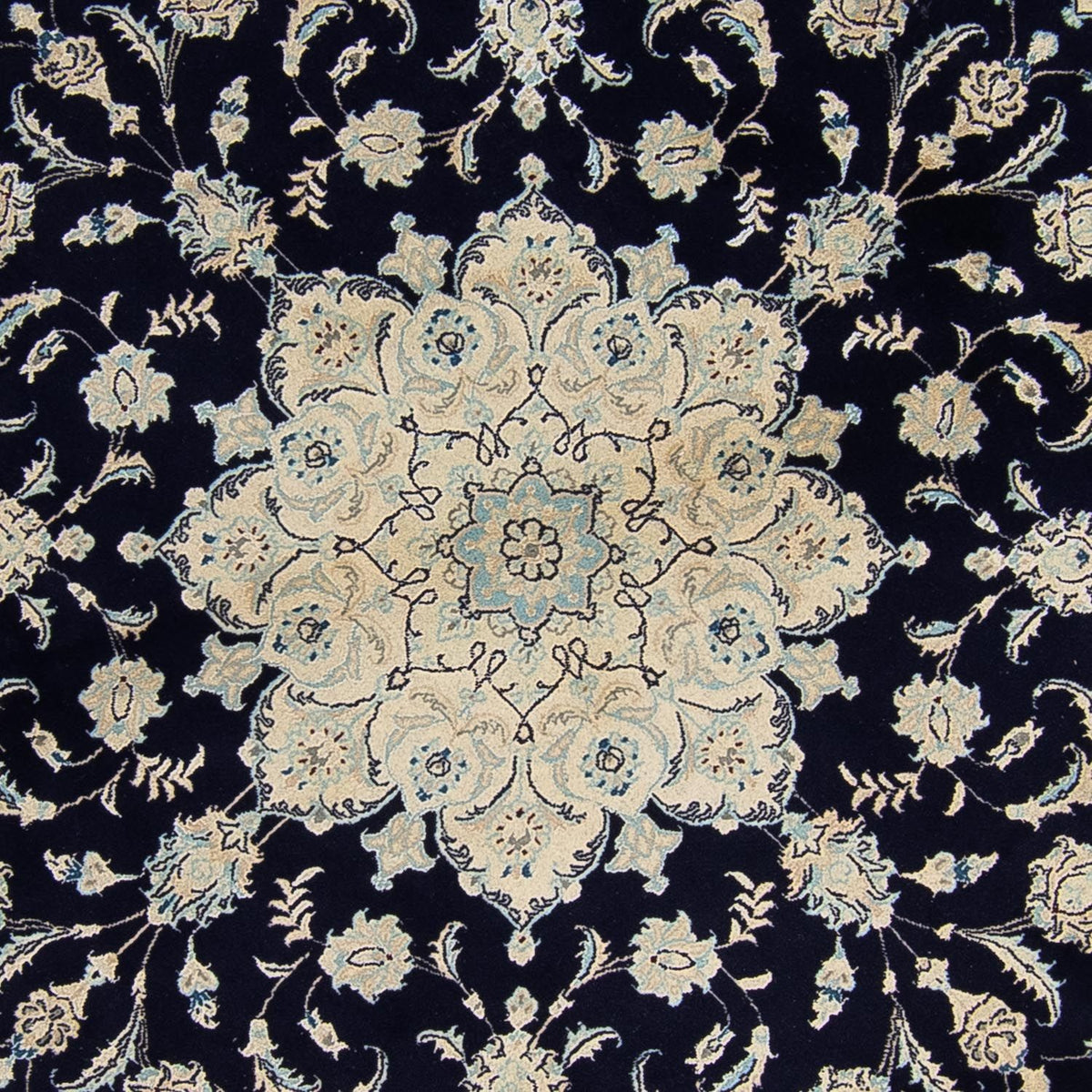 Perser Rug - Nain round  - 300 x 300 cm - dark blue
