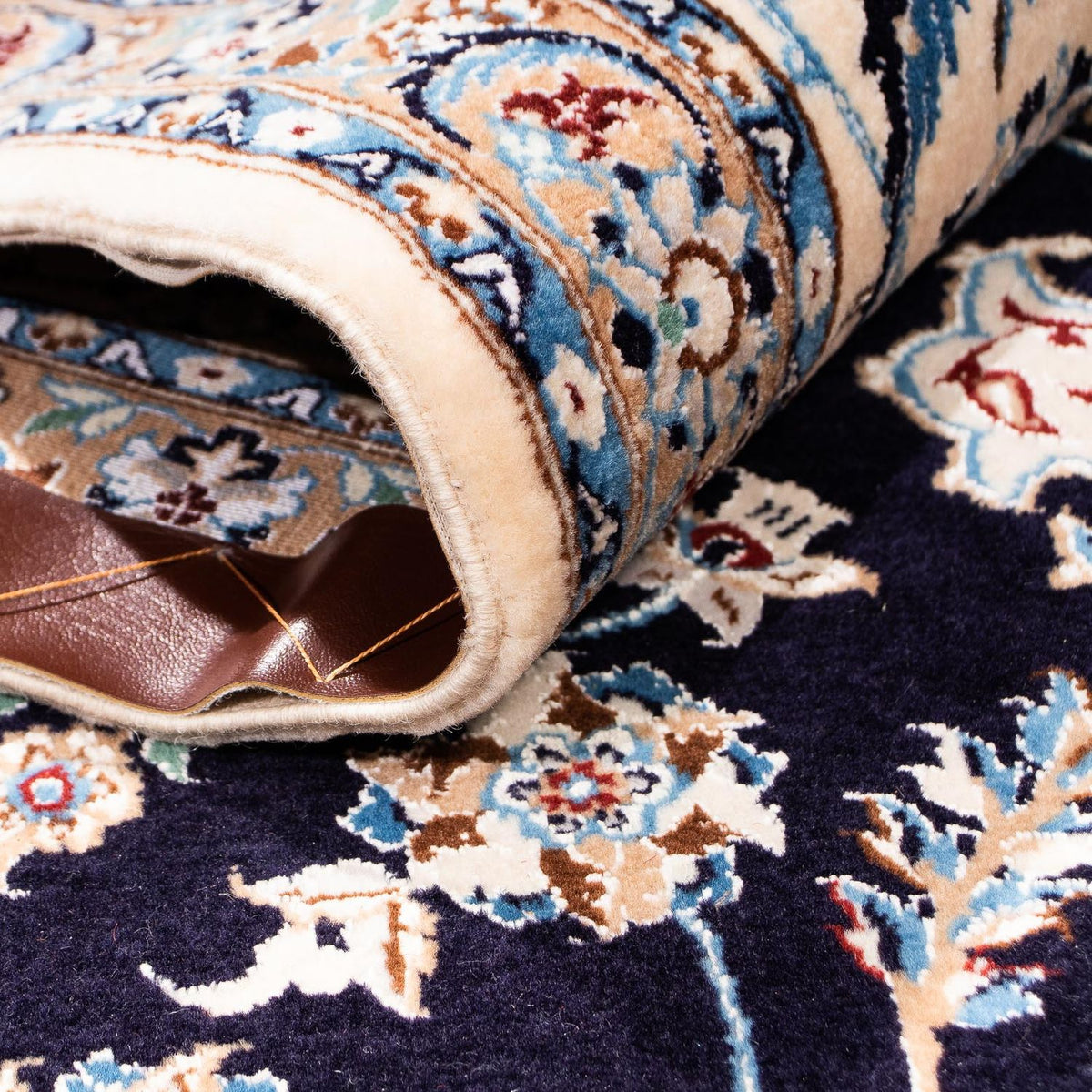 Perser Rug - Nain - Premium - 264 x 177 cm - dark blue