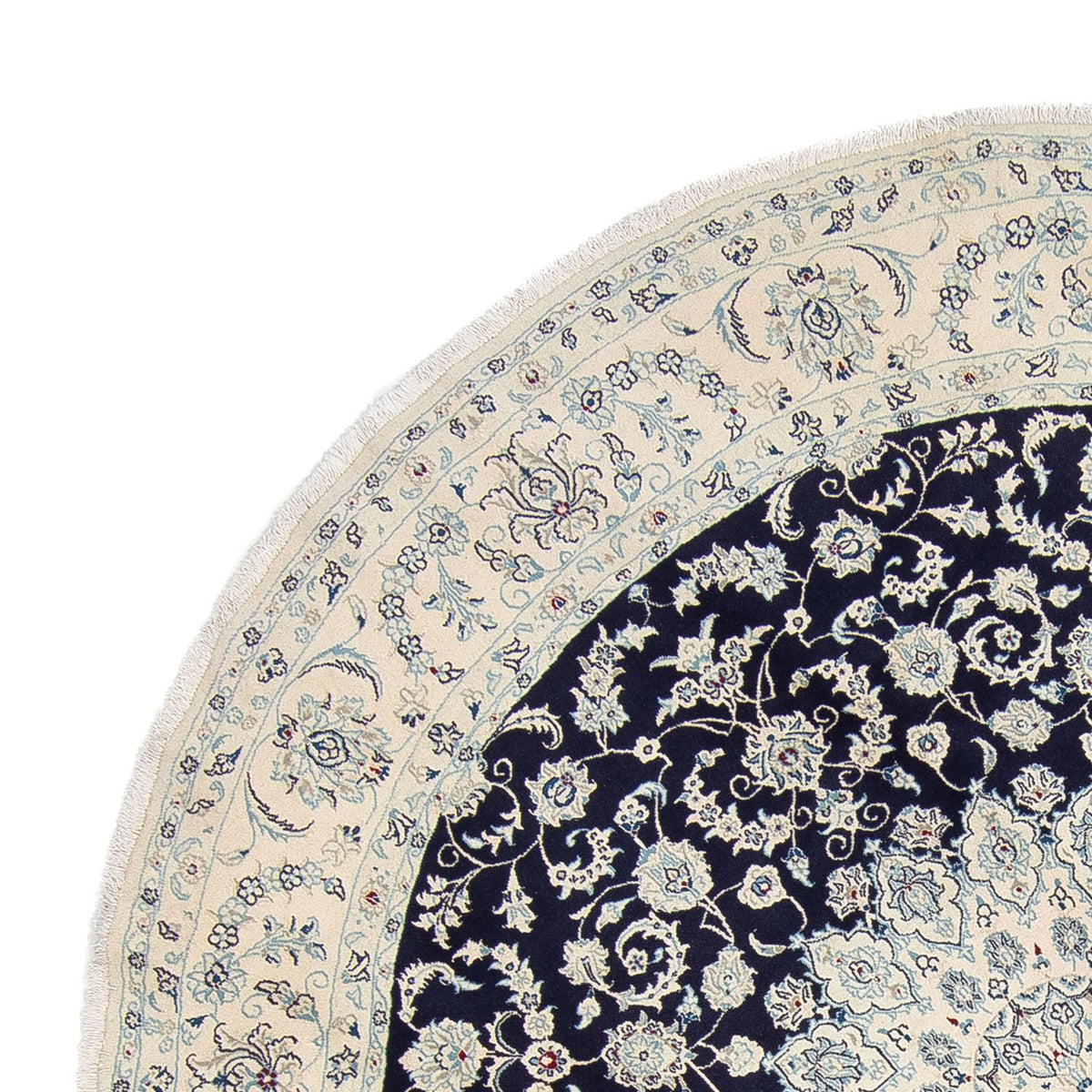 Perser Rug - Nain round  - 300 x 300 cm - dark blue