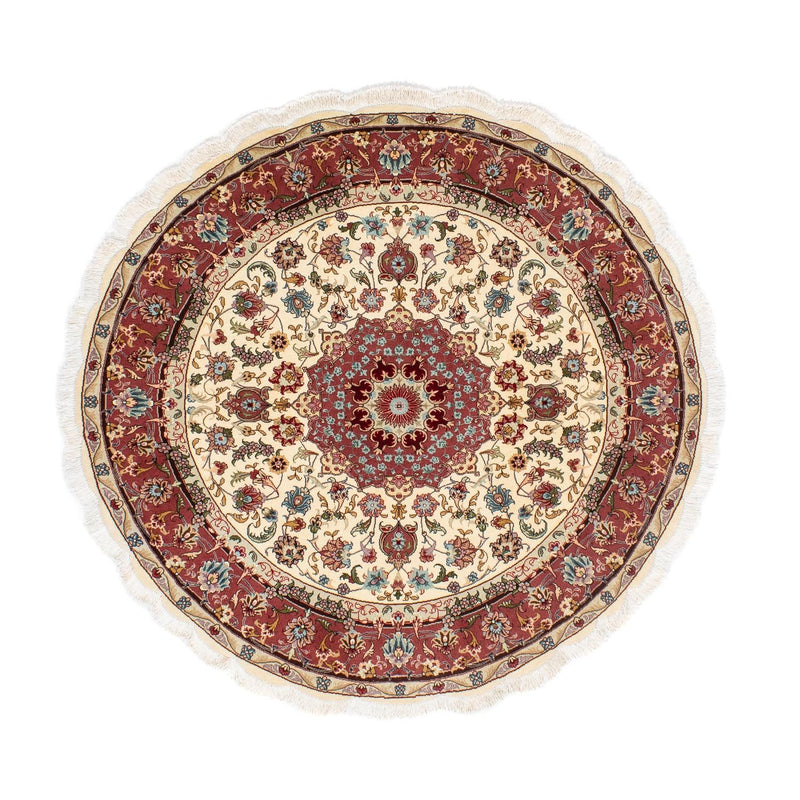 Tabriz - 50 Raj Rug 145x145cm - Persian Rugs