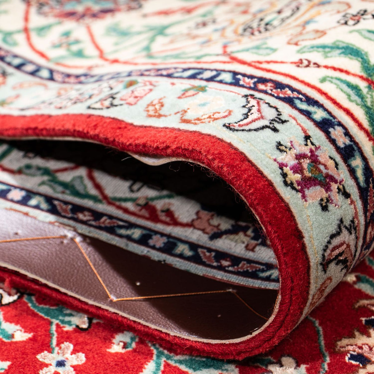 Perser Rug - Tabriz - 214 x 150 cm - dark red