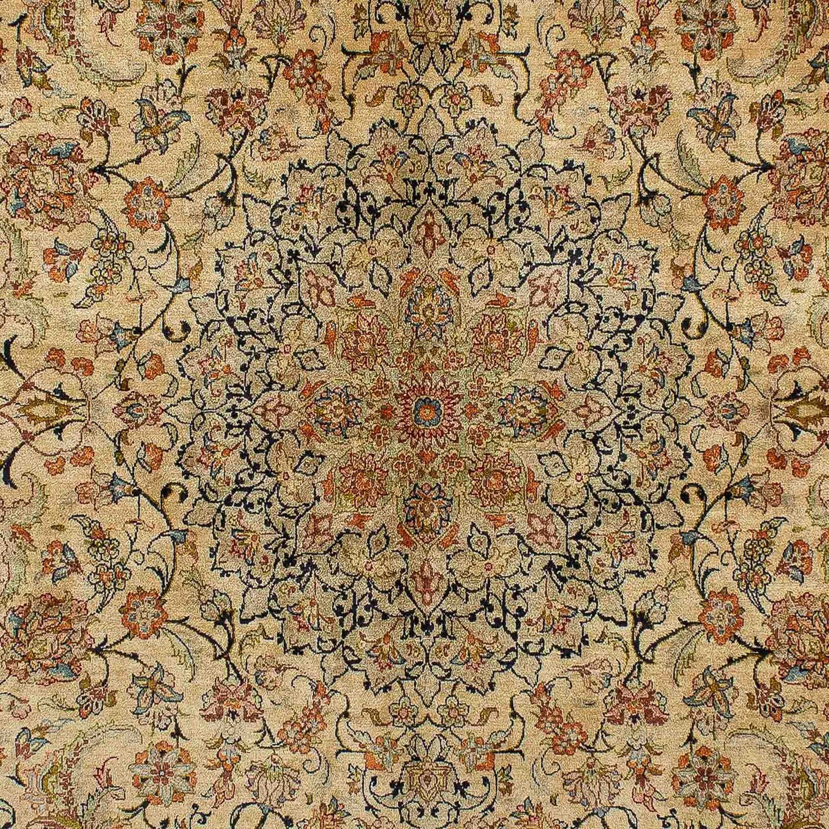 Perser Rug - Ghom - 204 x 129 cm - light brown
