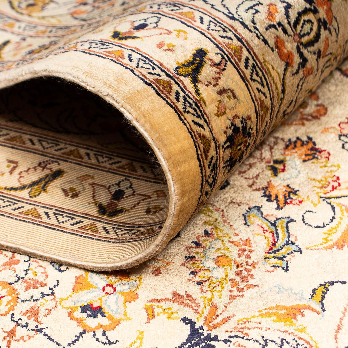 Perser Rug - Ghom - 204 x 129 cm - light brown