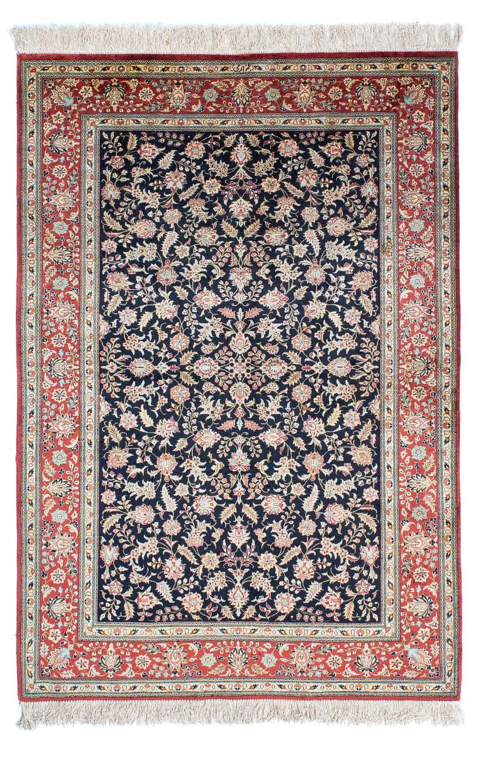 Perser Rug - Ghom - 148 x 98 cm - dark blue