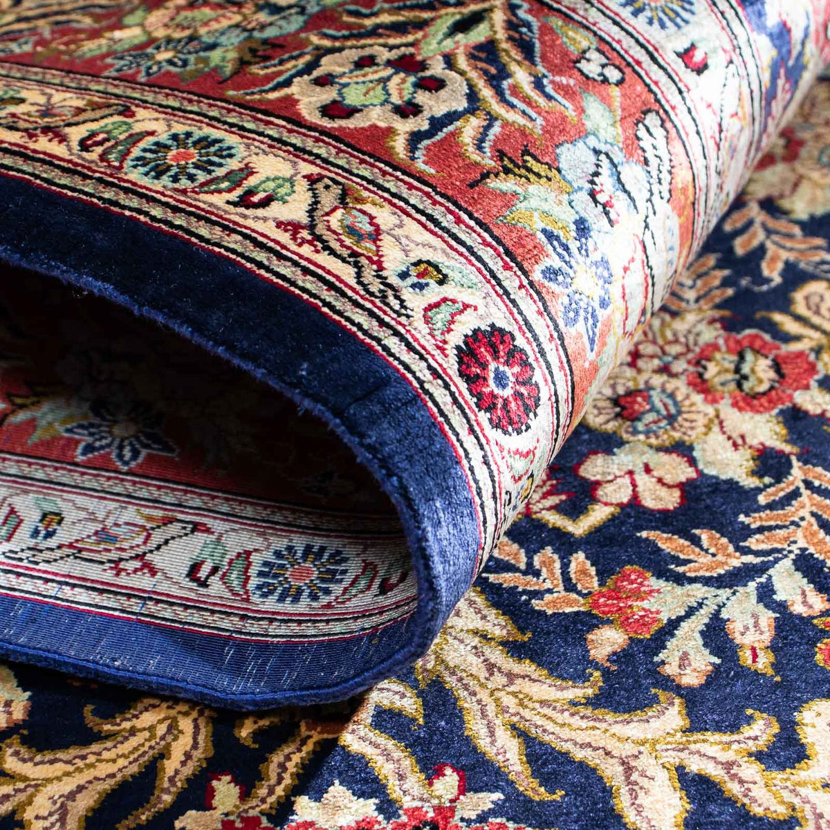 Perser Rug - Ghom - 154 x 103 cm - dark blue