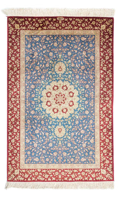 Perser Rug - Ghom - 123 x 78 cm - light blue