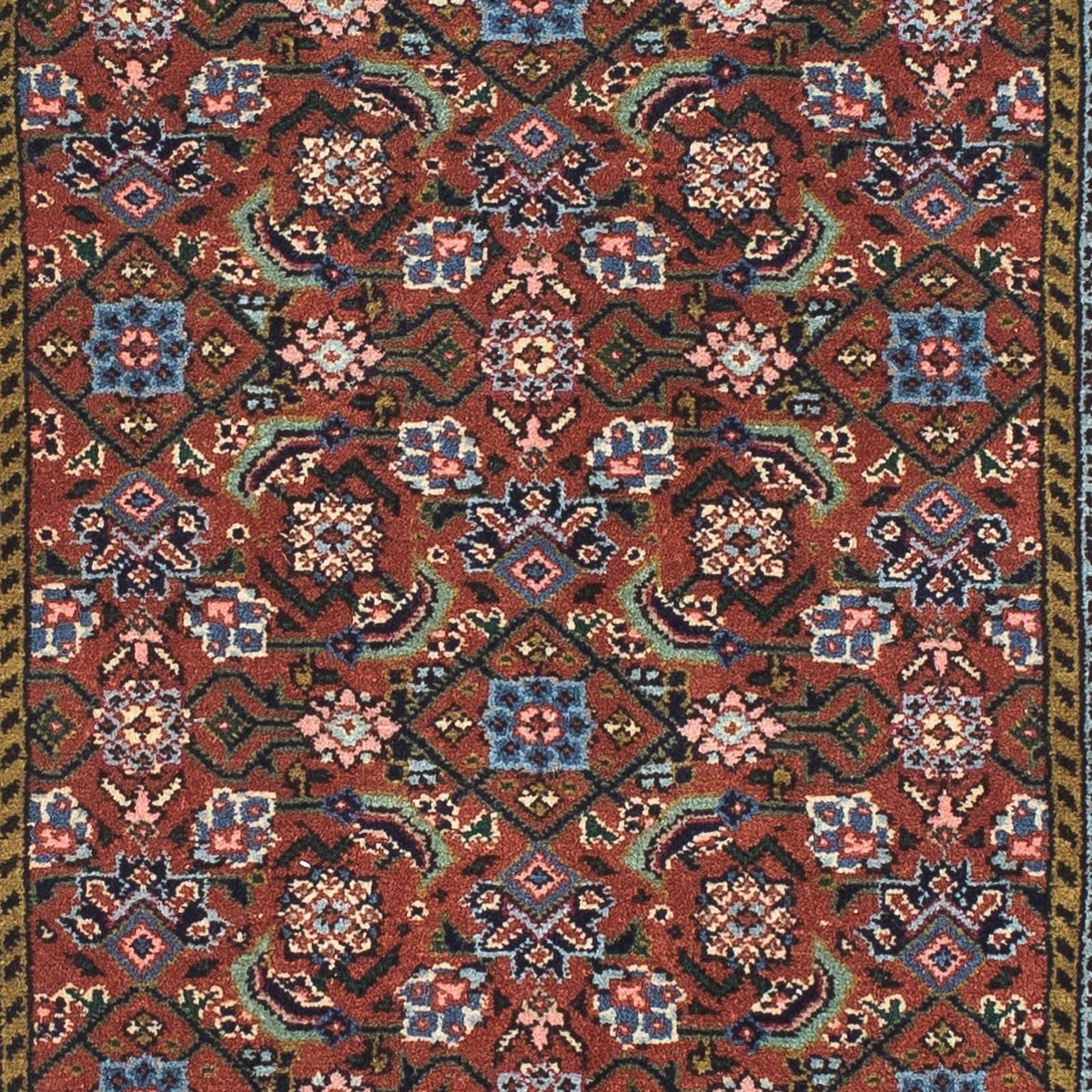 Runner Perser Rug - Bidjar - 212 x 73 cm - brown