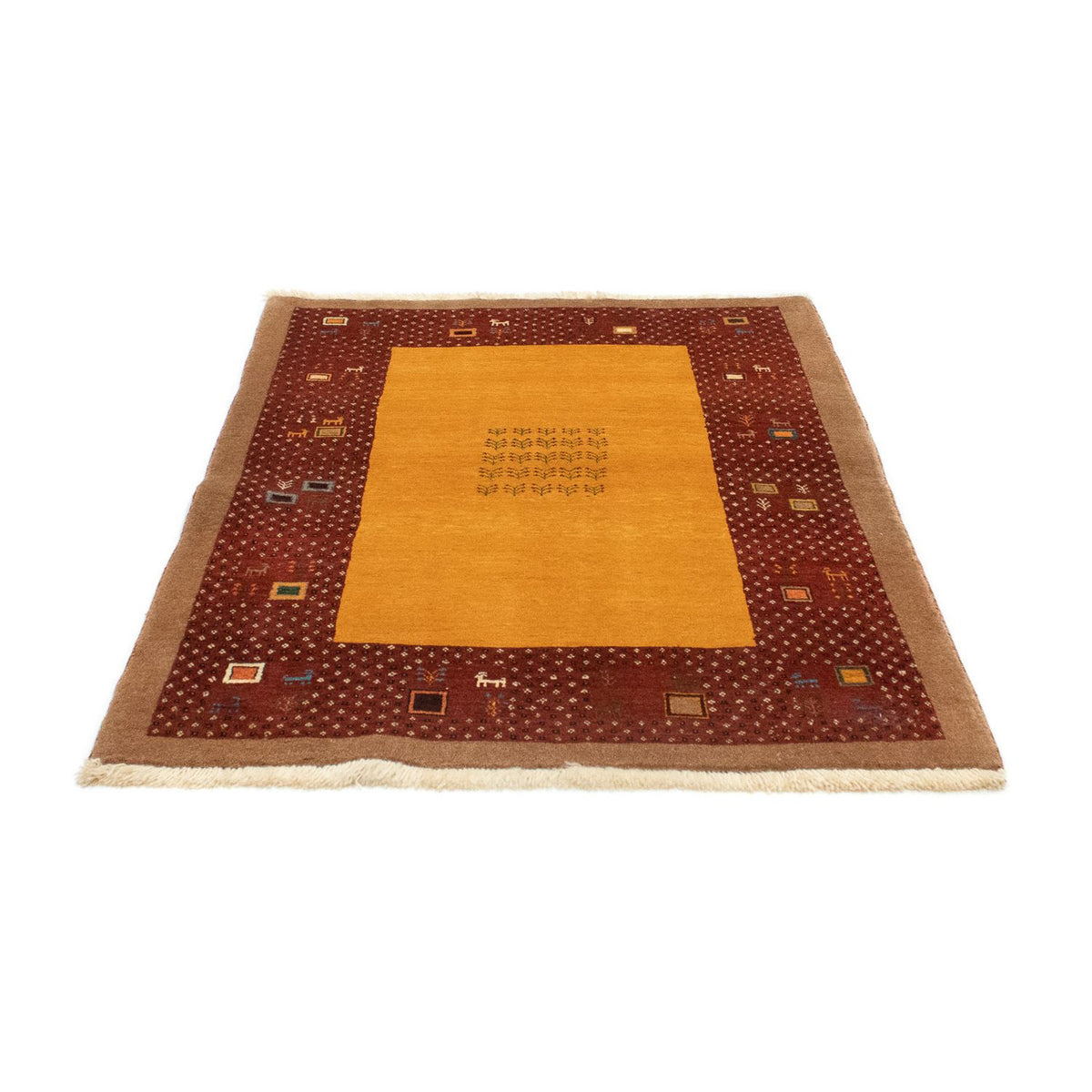 Gabbeh Rug - Loribaft Perser - 150 x 110 cm - gold