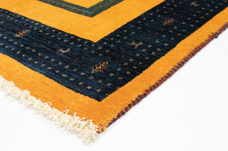 Gabbeh Rug - Loribaft Perser - 148 x 100 cm - gold