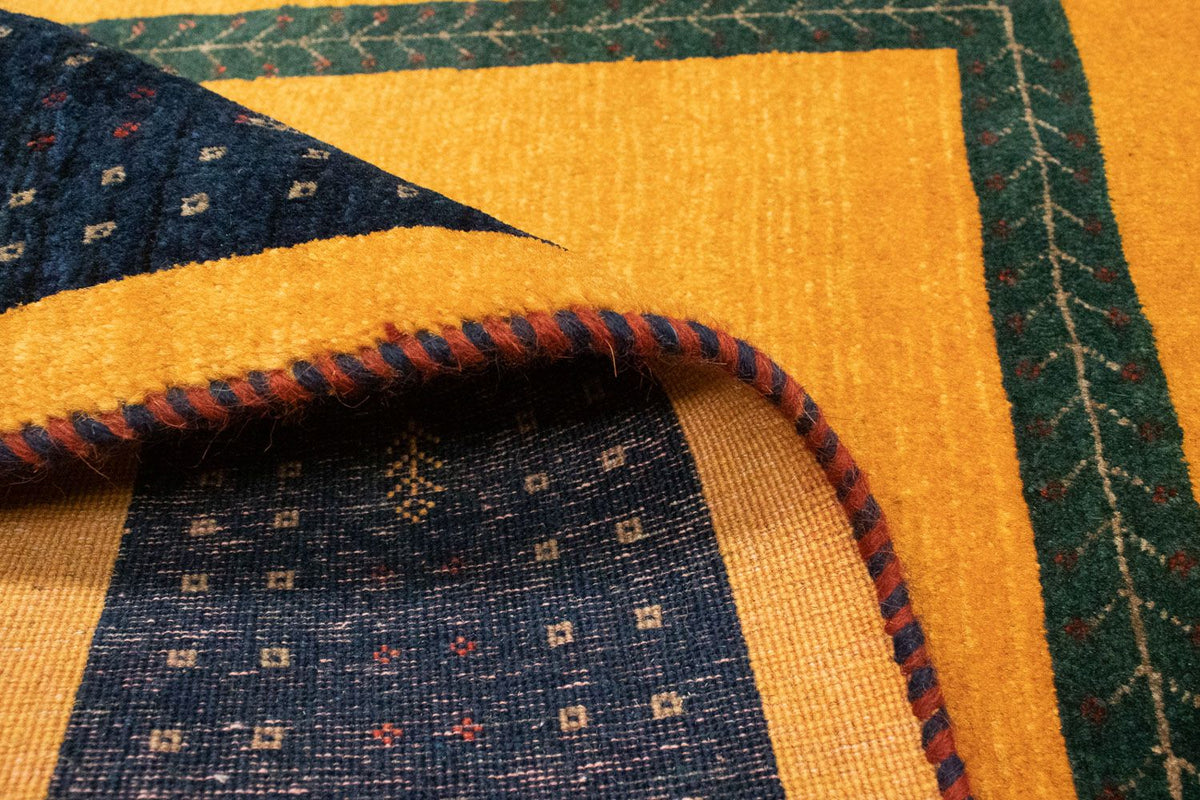 Gabbeh Rug - Loribaft Perser - 148 x 100 cm - gold