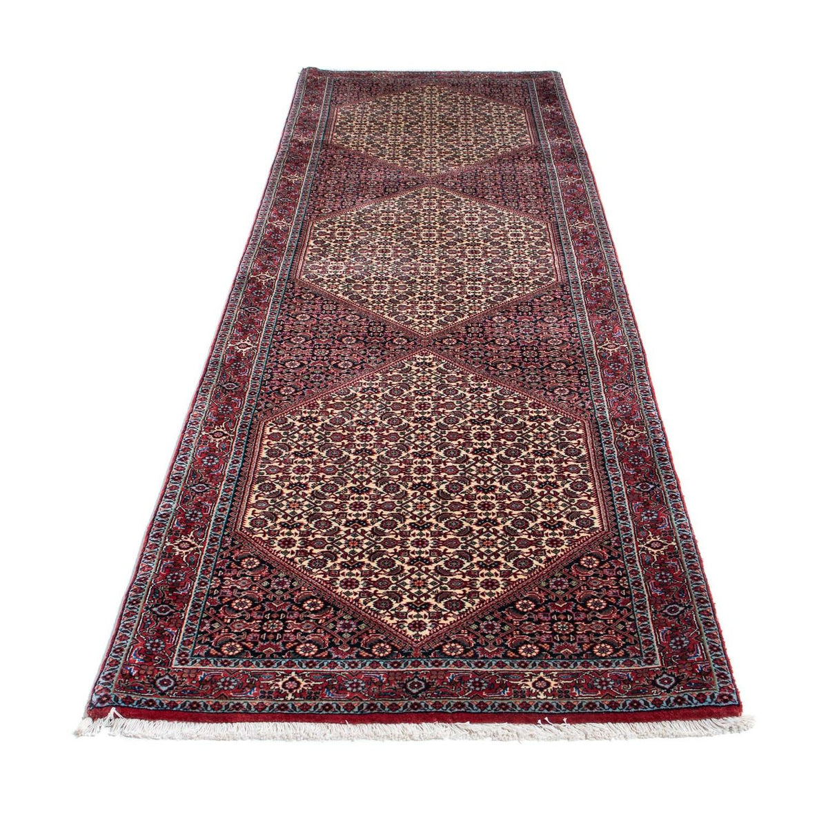 Runner Perser Rug - Bidjar - 317 x 86 cm - red