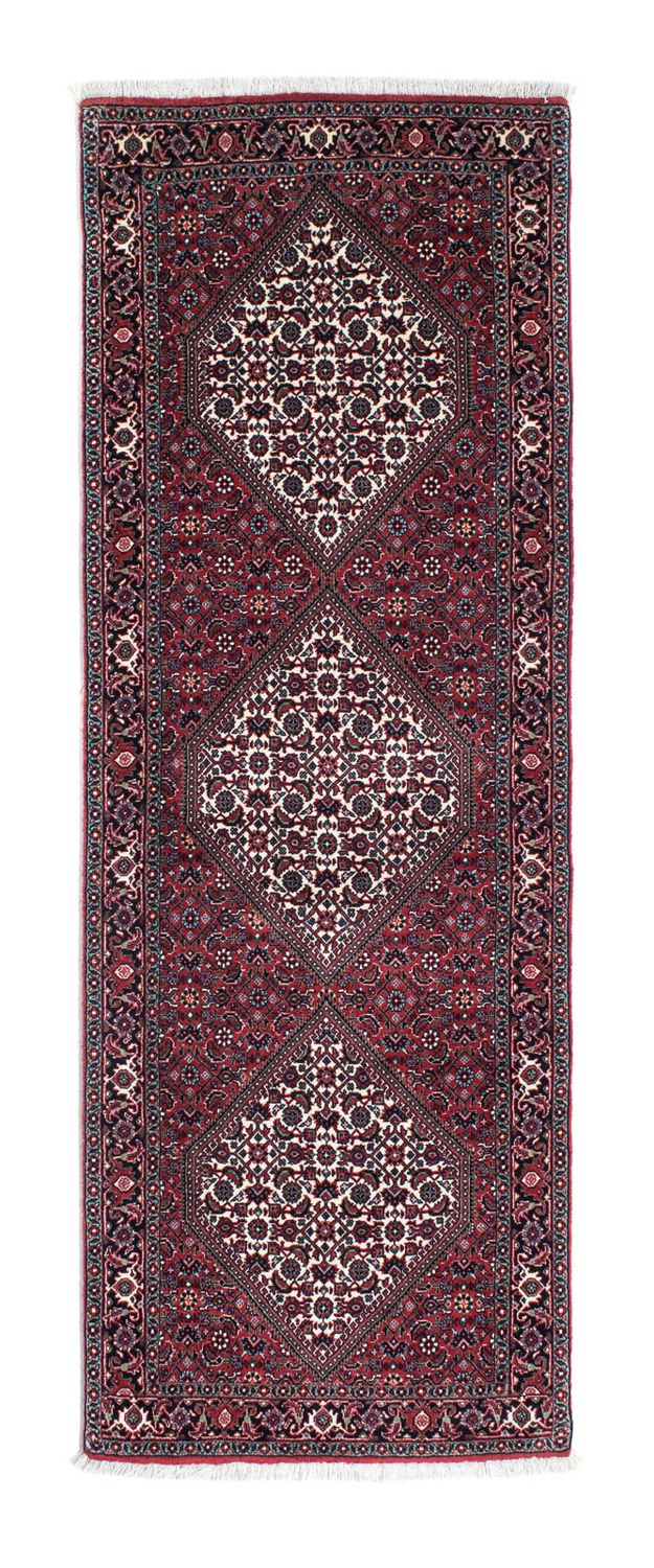 Runner Perser Rug - Bidjar - 205 x 74 cm - dark red
