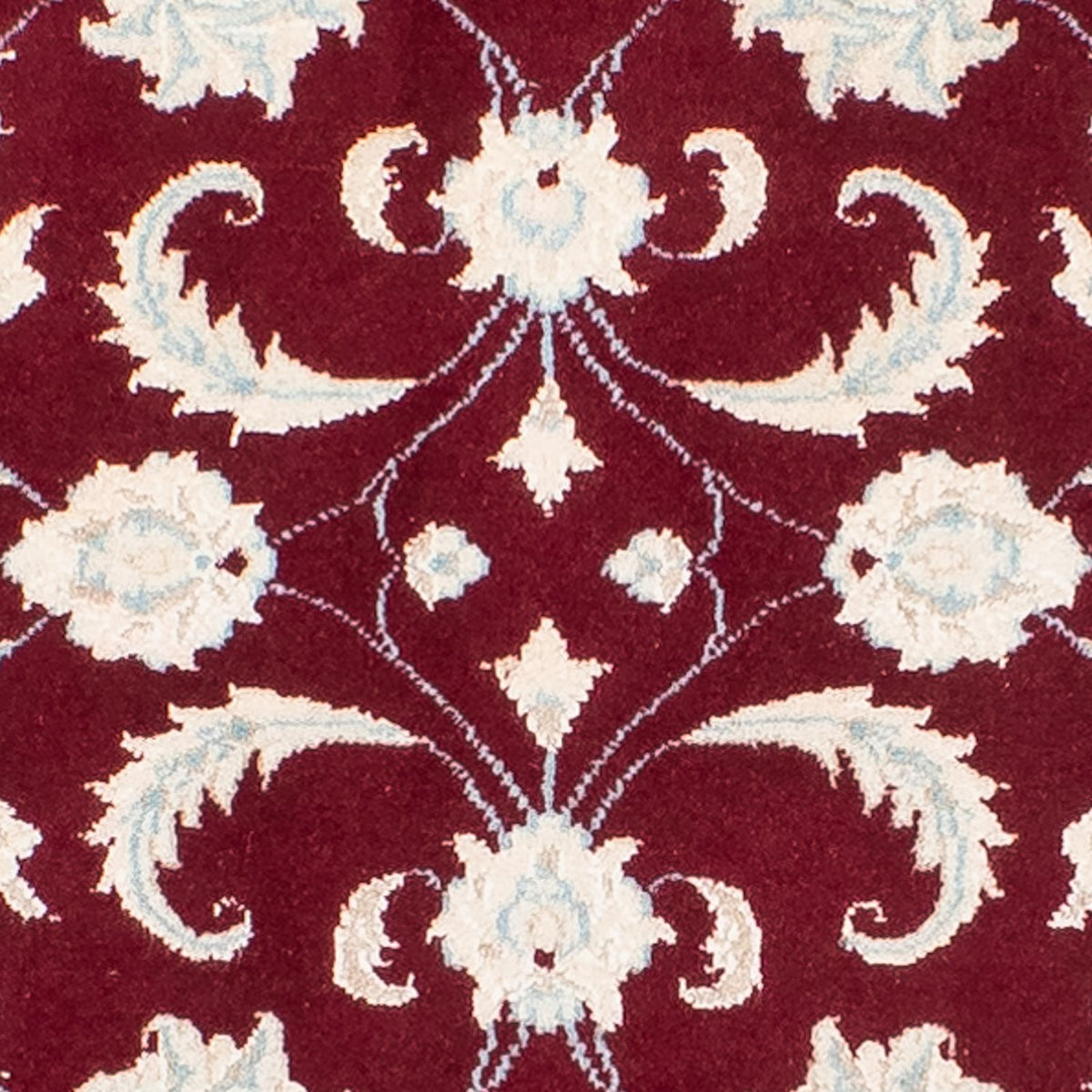 Runner Perser Rug - Nain - 398 x 84 cm - dark red