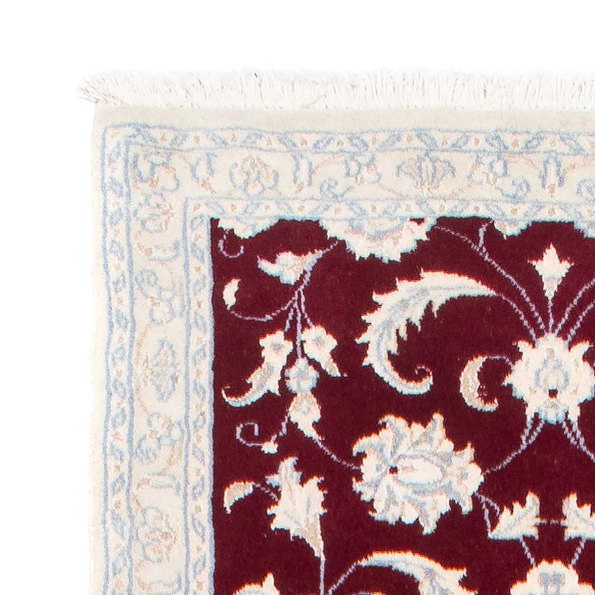 Runner Perser Rug - Nain - 398 x 84 cm - dark red