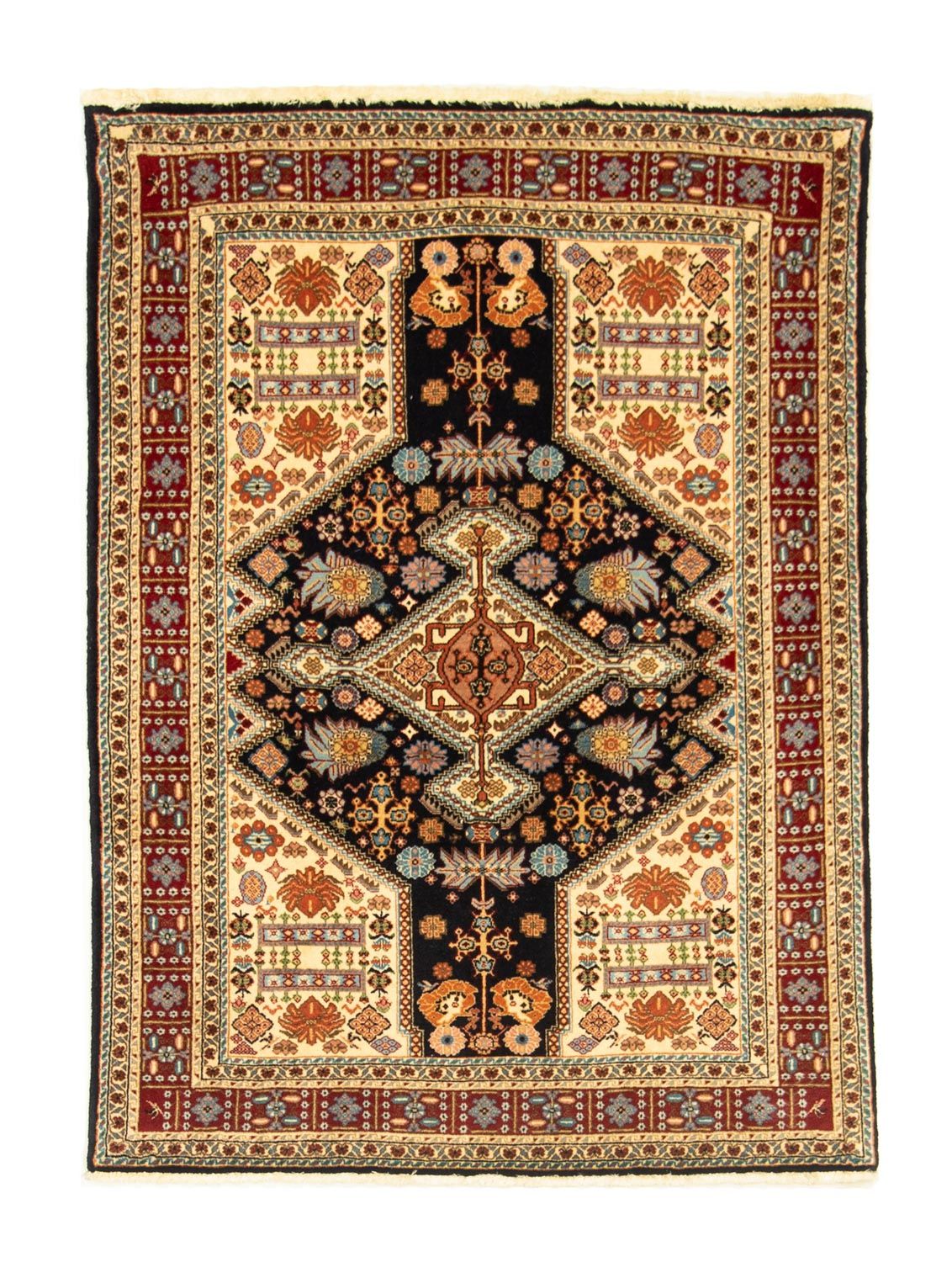 Perser Rug - Nomadic - 138 x 102 cm - black