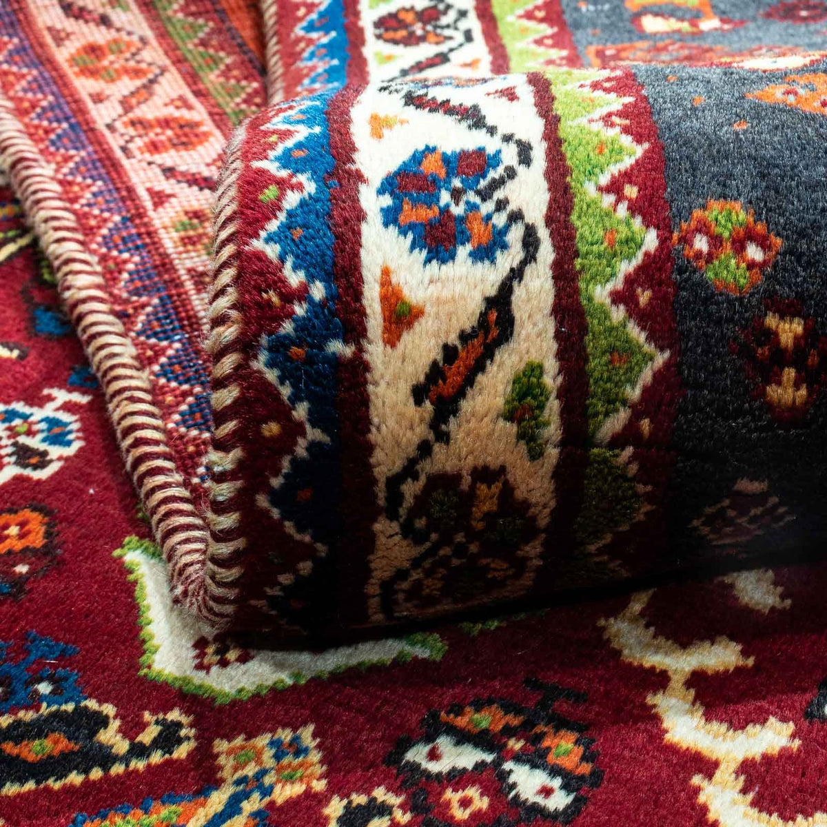 Perser Rug - Nomadic - 257 x 173 cm - dark red