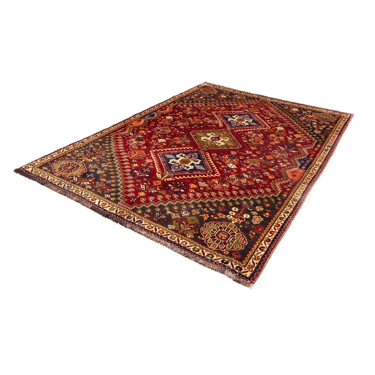 Perser Rug - Nomadic - 257 x 173 cm - dark red