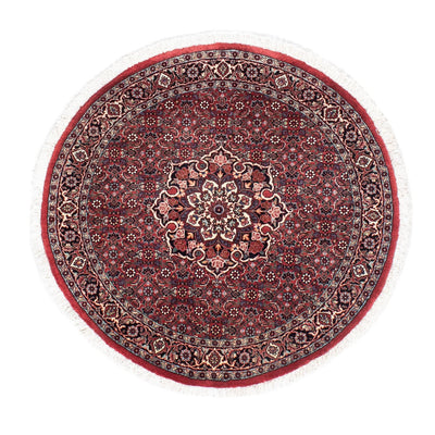 Perser Rug - Bidjar round  - 100 x 100 cm - dark red