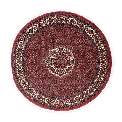 Bidjar Rug 150x150cm - Persian Rugs - dark red