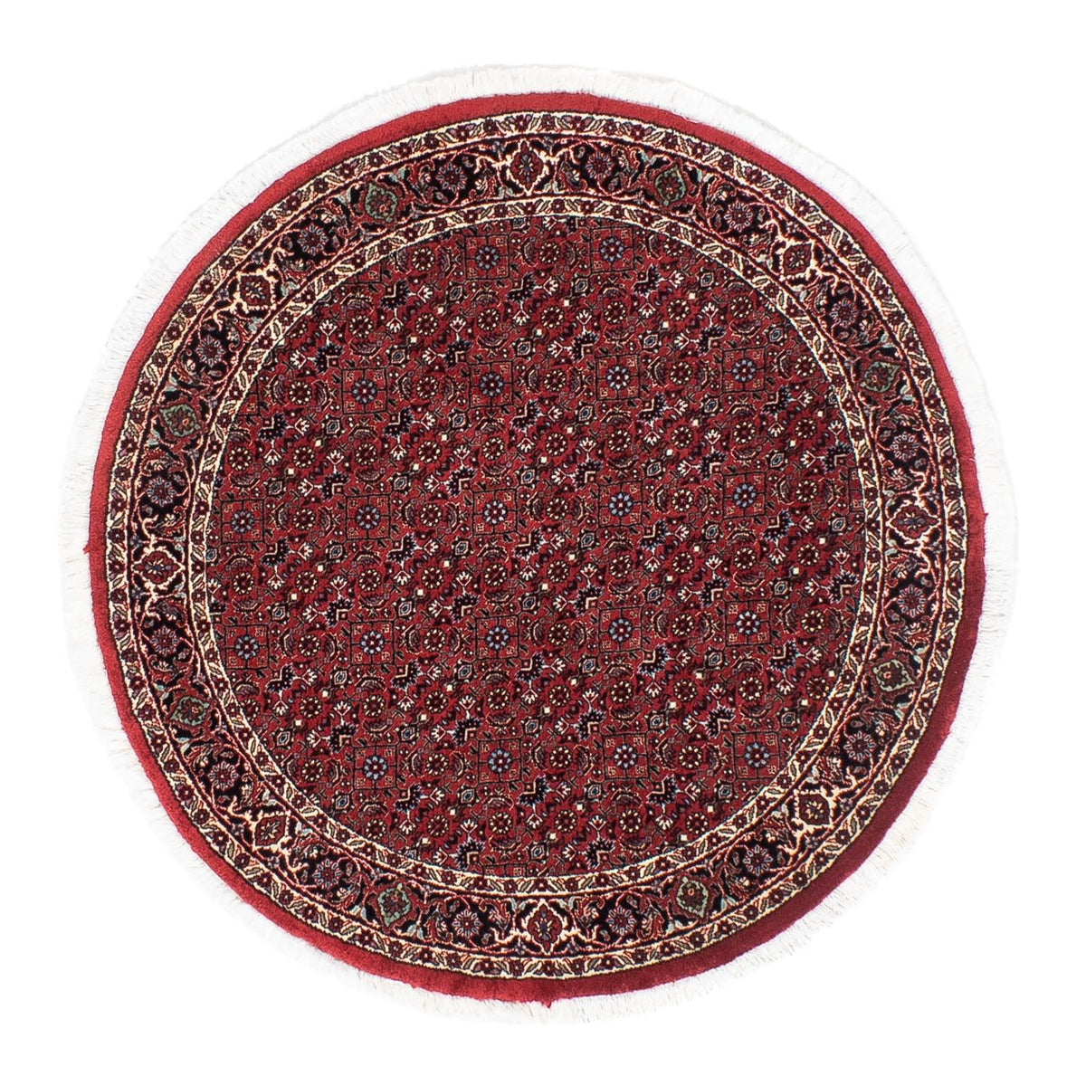 Perser Rug - Bidjar round  - 105 x 105 cm - dark red