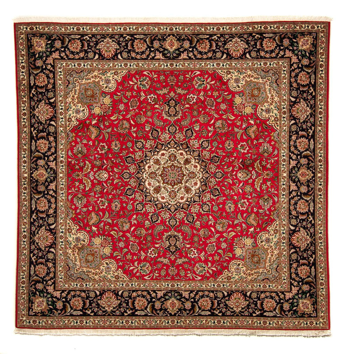 Perser Rug - Tabriz - Royal square  - 251 x 251 cm - red