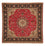 Perser Rug - Tabriz - Royal square  - 251 x 251 cm - red