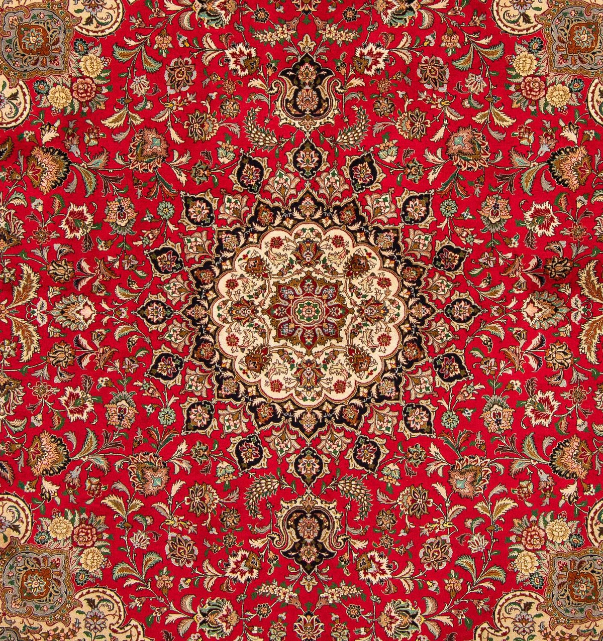 Perser Rug - Tabriz - Royal square  - 251 x 251 cm - red