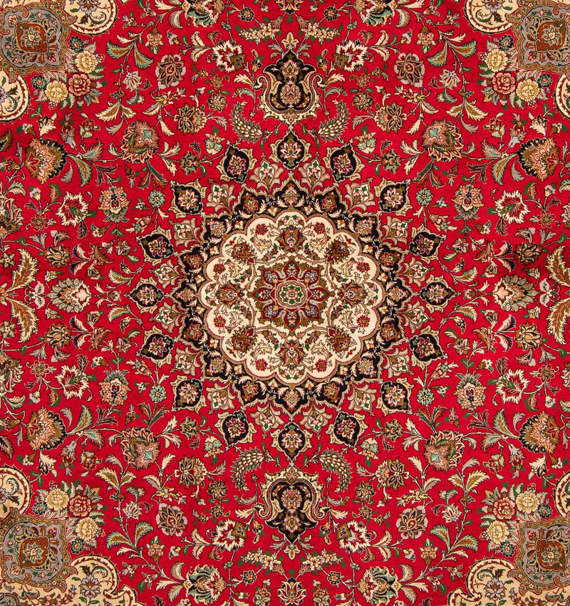 Perser Rug - Tabriz - Royal square  - 251 x 251 cm - red