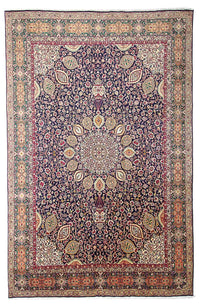 Perser Rug - Tabriz - Royal - 436 x 292 cm - dark blue