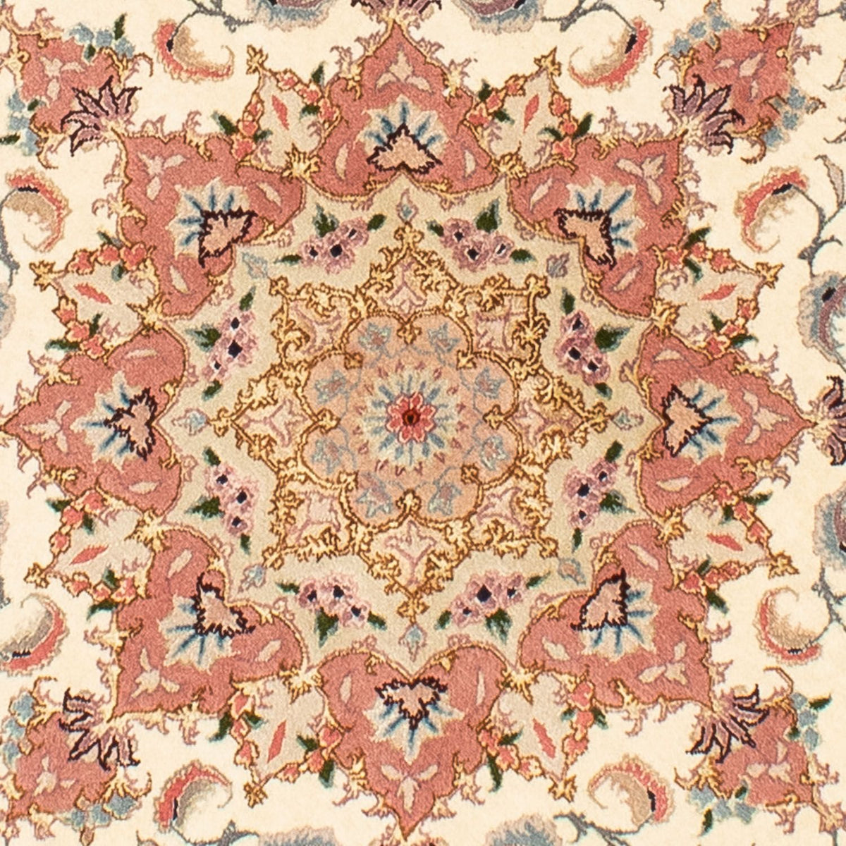 Perser Rug - Tabriz - Royal round  - 150 x 150 cm - beige
