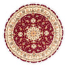 Tabriz - 50 Raj Rug 150x150cm - Persian Rugs - Round / Dark Red / 150 x 150 cm Round