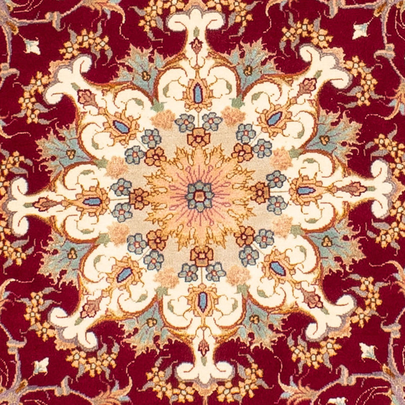 Perser Rug - Tabriz - Royal round  - 150 x 150 cm - dark red