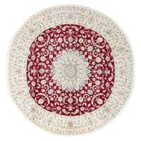 Perser Rug - Nain - Royal round  - 292 x 292 cm - dark red