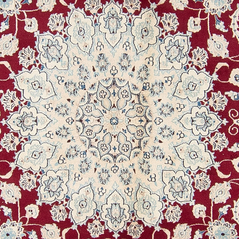 Perser Rug - Nain - Royal round  - 292 x 292 cm - dark red