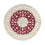 Perser Rug - Nain round  - 246 x 246 cm - dark red