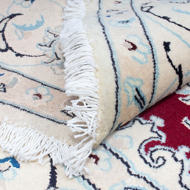 Perser Rug - Nain round  - 246 x 246 cm - dark red