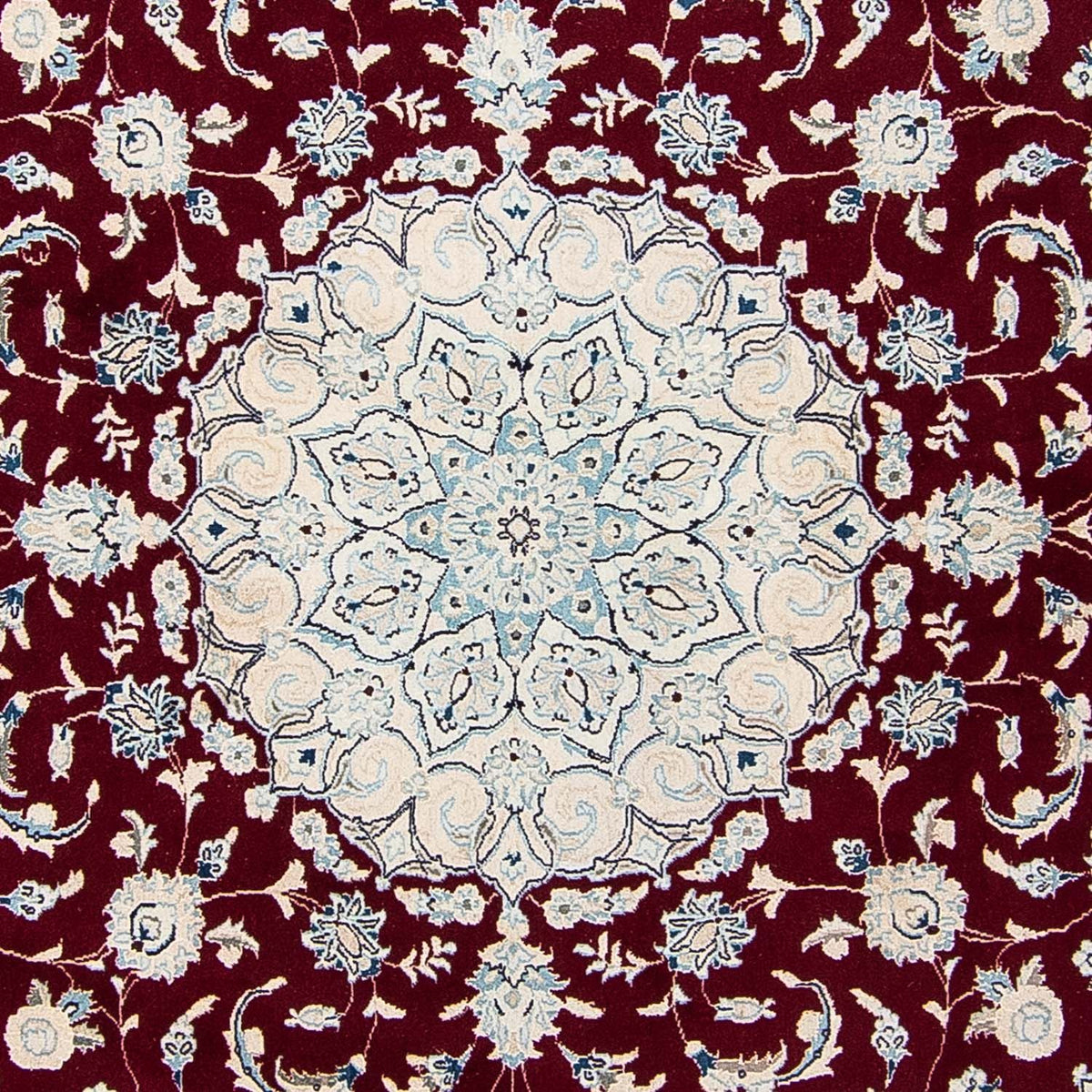 Perser Rug - Nain round  - 297 x 297 cm - dark red