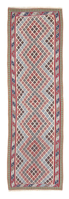 Runner Kelim Rug - Oriental - 385 x 96 cm - multicolored