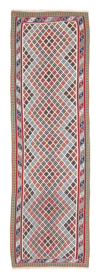 Runner Kelim Rug - Oriental - 385 x 96 cm - multicolored