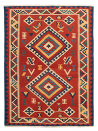 Kelim Rug - Oriental - 217 x 160 cm - dark red