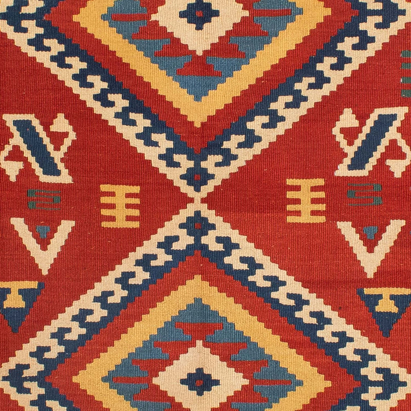 Kelim Rug - Oriental - 217 x 160 cm - dark red