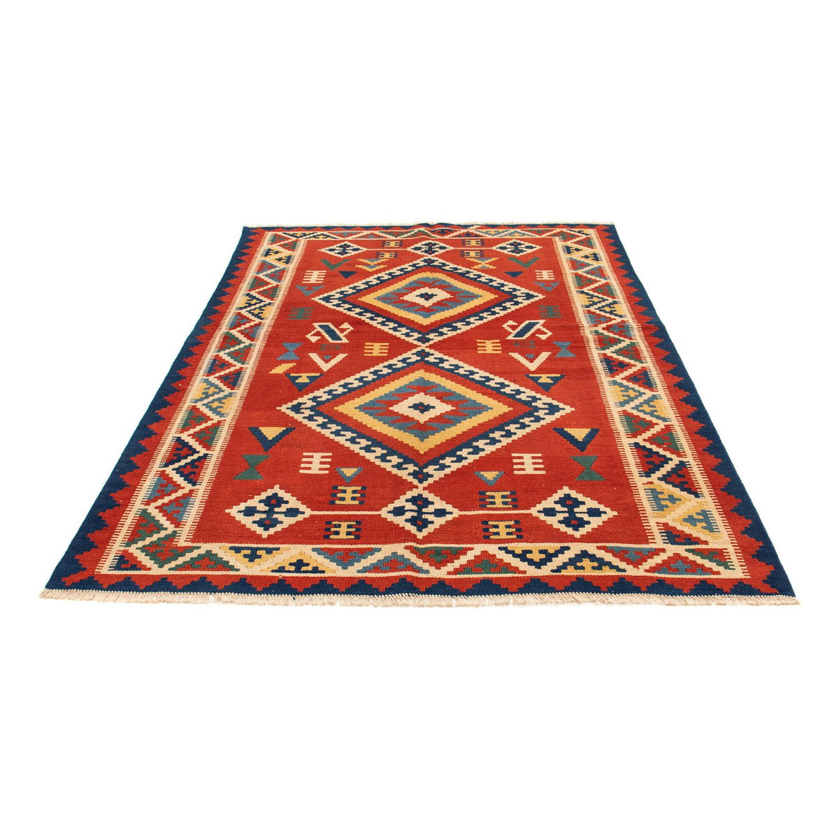 Kelim Rug - Oriental - 217 x 160 cm - dark red