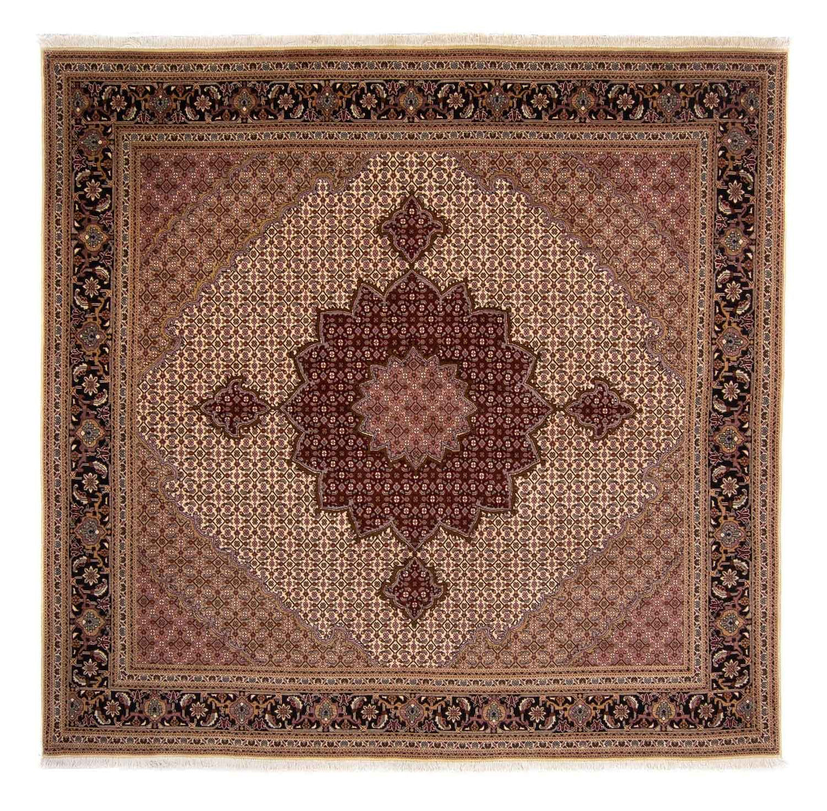 Perser Rug - Tabriz - Royal - 250 x 249 cm - brown